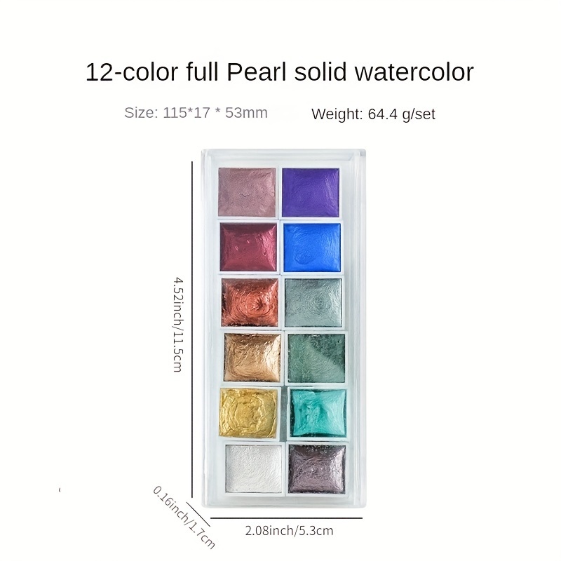 Pearlescent Watercolor Nail Art Watercolor Painting Set - Temu