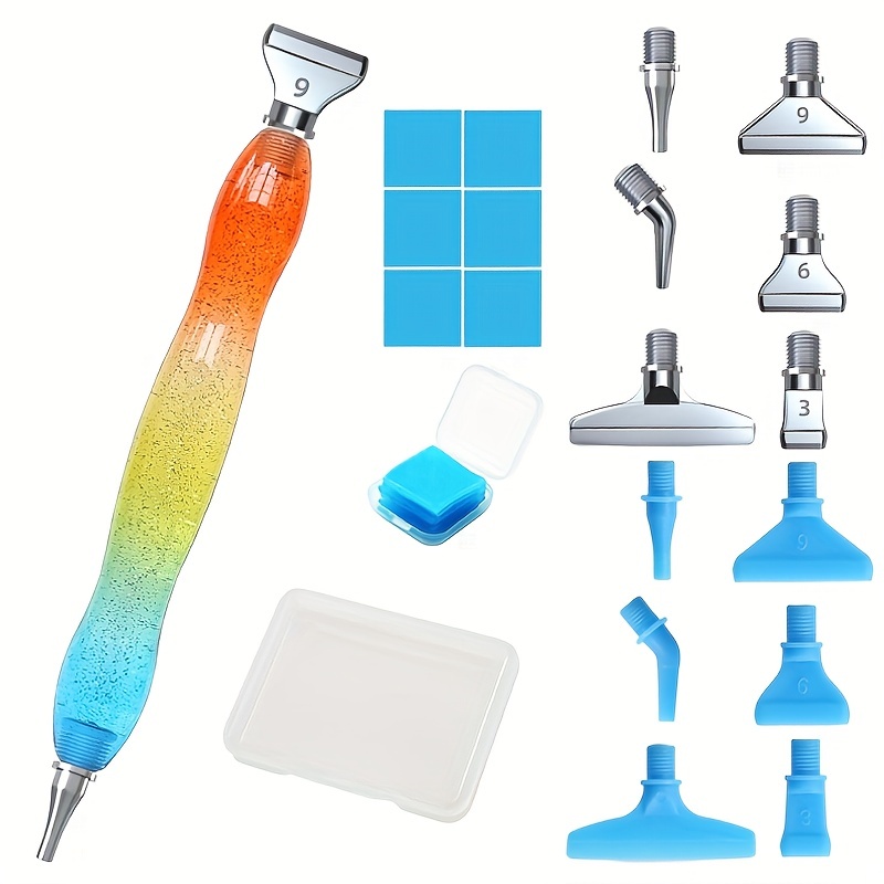 Diamond Painting Pen Kit, Handcraft Resin 5d Diamond Painting Pen For  Diamond Art And Nail Art, - Temu