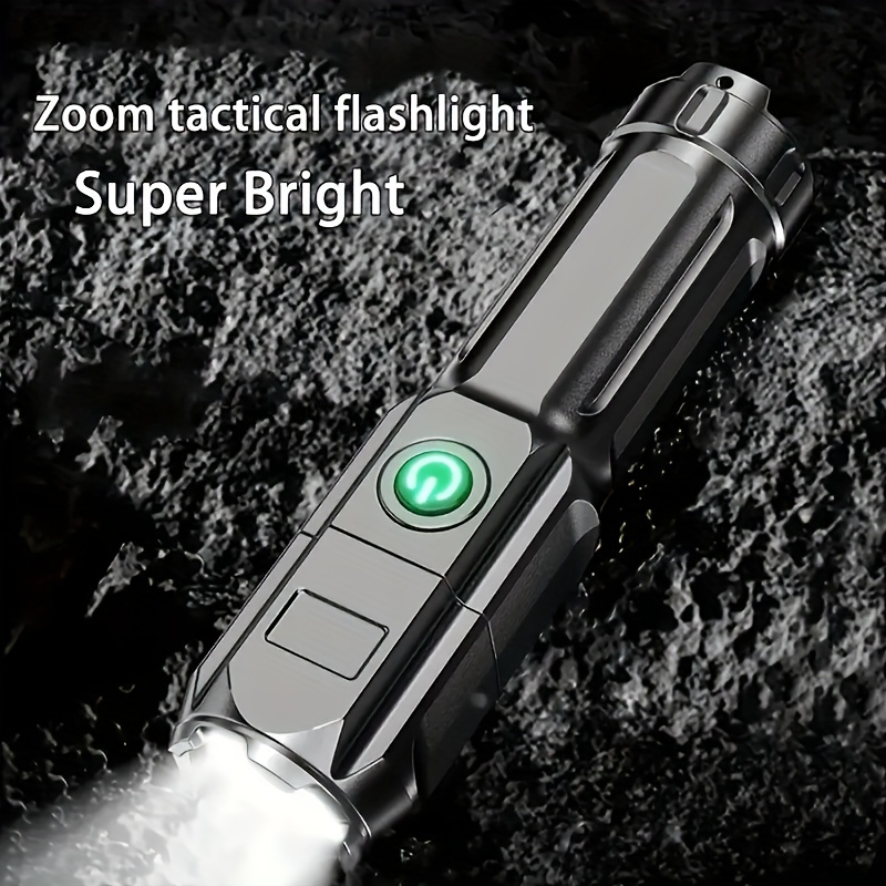 BeNsil Lampe de poche super lumineuse | Mini lampe flash à haute luminosité  - Lampe de poche lumineuse zoomable avec 4 modes d'éclairage, petite lampe