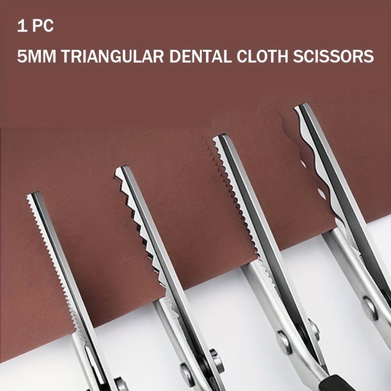 Lace Scissors Sawtooth Cut Tooth Cloth Scissors Dog Tooth - Temu