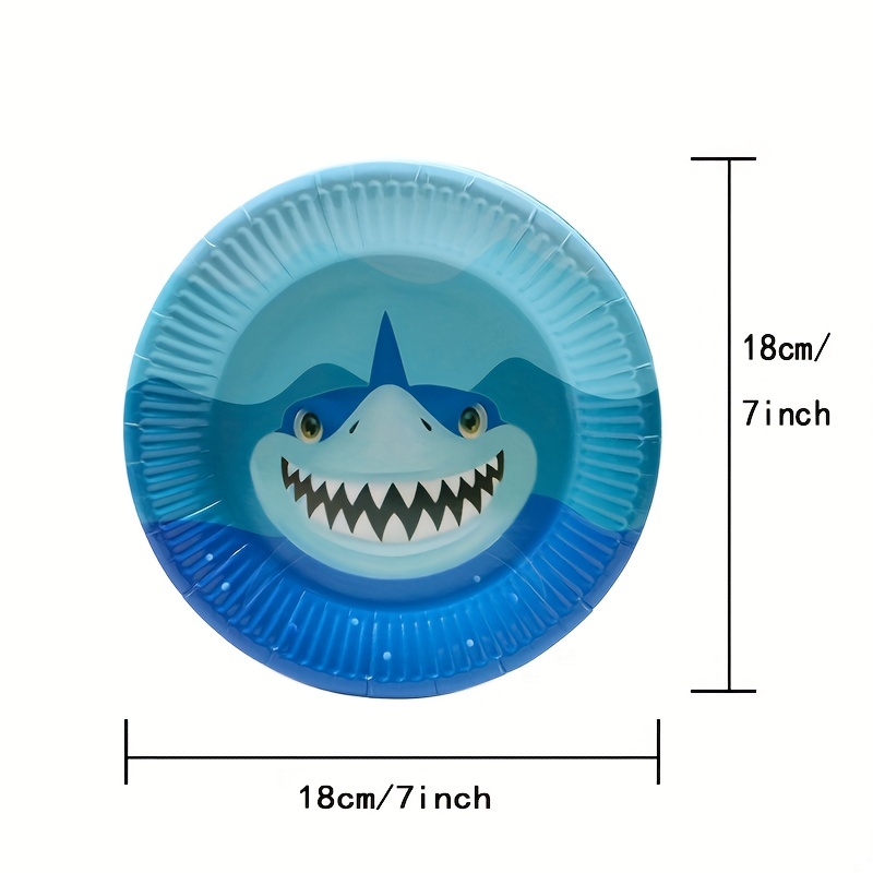 Shark Party Plates Napkins Cups Shark Party Supplies - Temu