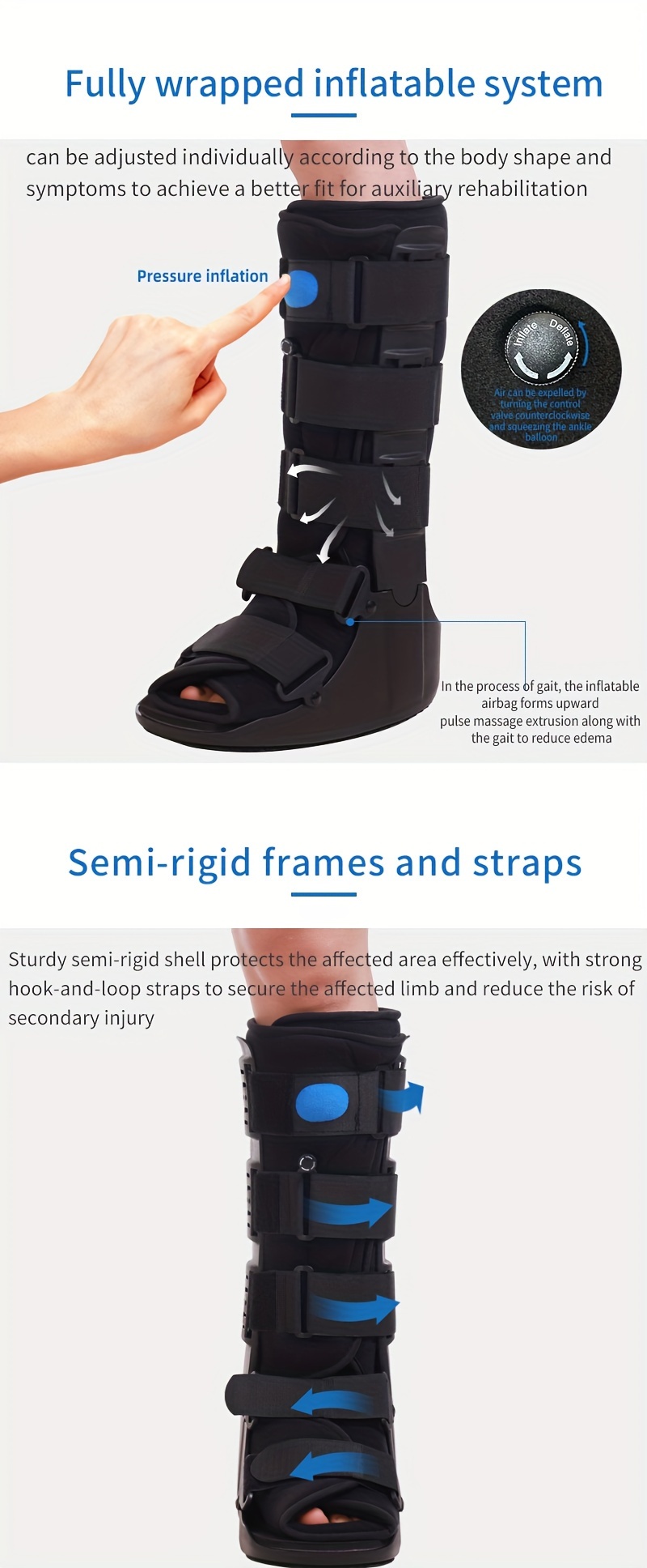 Osk Air Cam Walker Fracture Boot Walking Boot Orthopedic Broken Toe