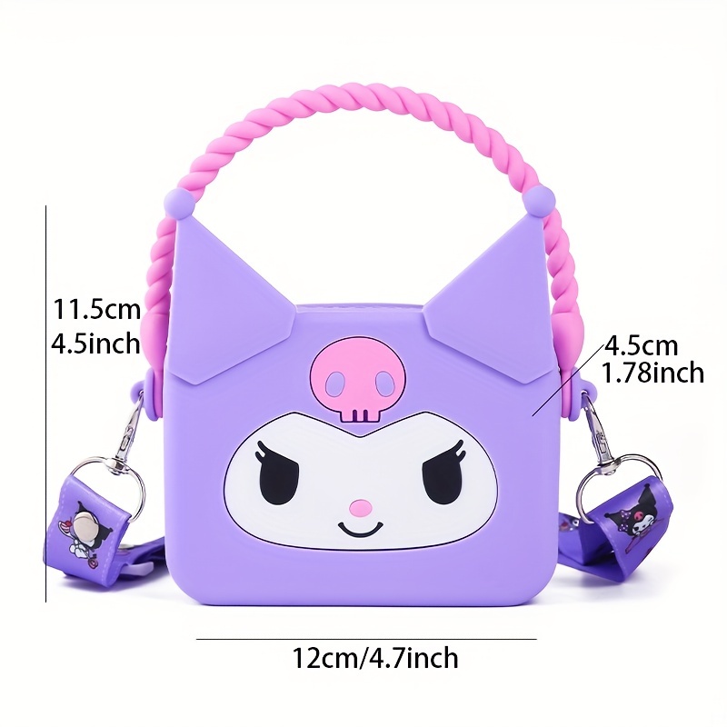 Kawaii Crossbody Bag, Crossbody Shoulder Purse Handbag, Cartoon Silicone  Accessories, Anime Coin Purse, Pink Rabbit Bags