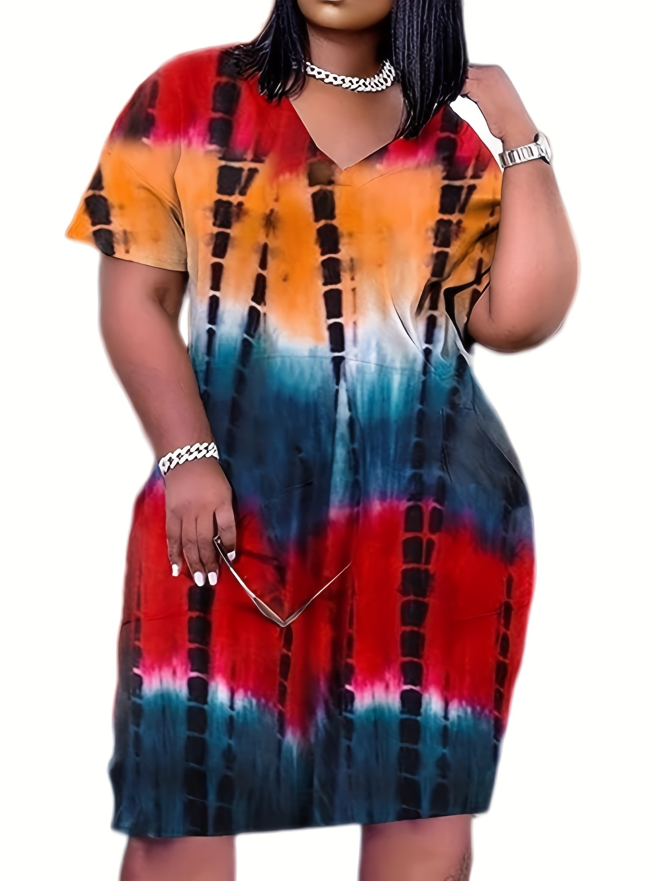 Robe tie and dye grande online taille