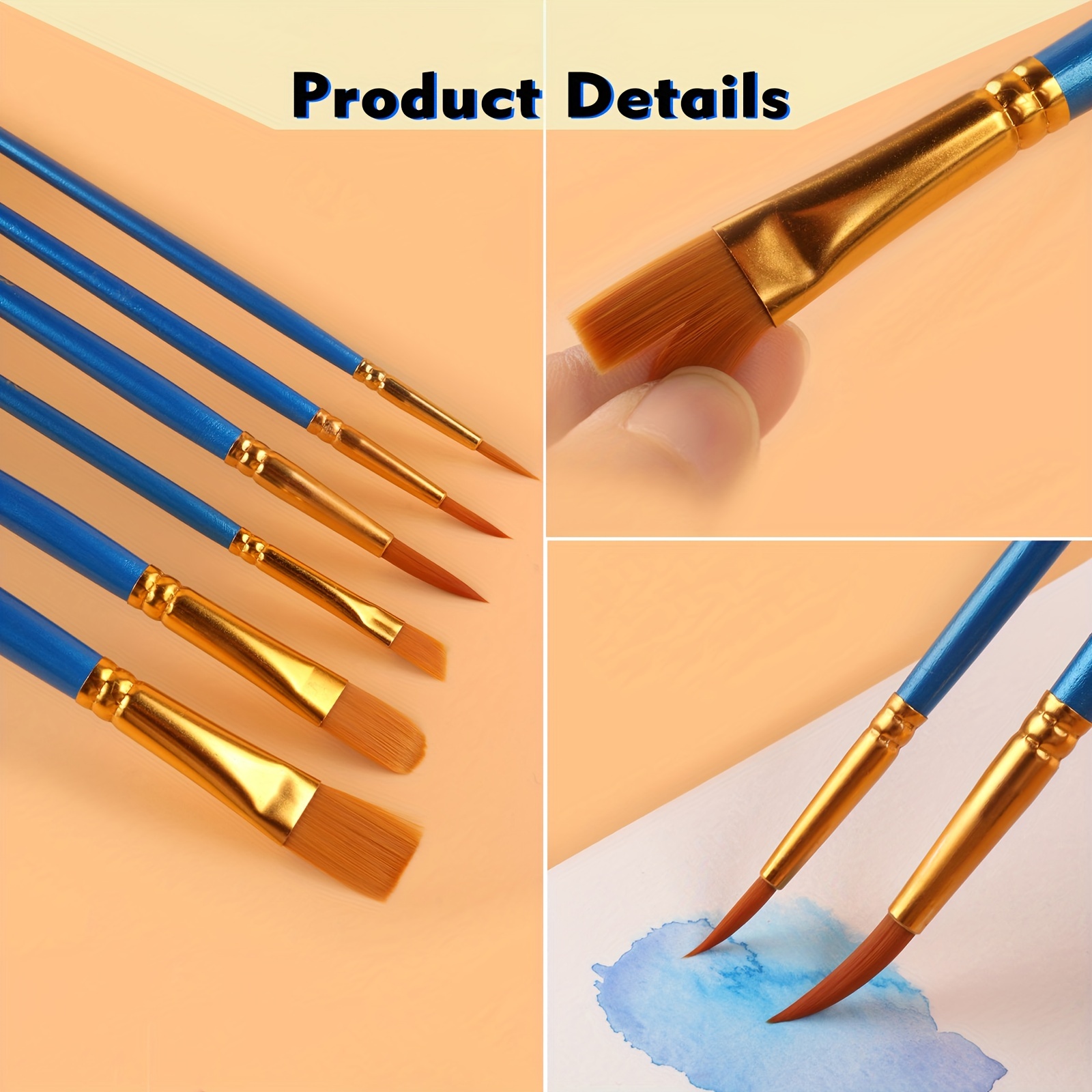 Paint Brushes For Oil Painting And Watercolor, Professional Artist Painting  Brush Set For Oil,acrylic,canvas, Gouache,includes Fine Detail Paint Brush  For Fine Detailing Painting - Temu Germany