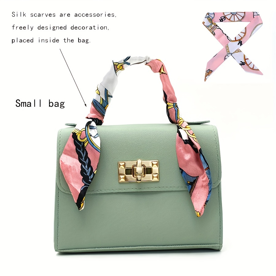 What is Fashionable Silk Scarf Handbag Messenger Bag Shoulder Bag Clutch Bag  Luxury Bag Designer Handbags Fashion Bag Women Handbag