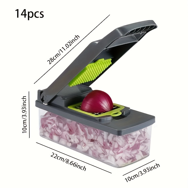 Vegetable Chopper, Food Choppers, Onion Chopper, Multifunctional Vegetable  Slicer, Kitchen Vegetable Slicer Dicer Cutter, Mandoline Slicer For  Kitchen, Carrot Graters With Container, Kitchen Gadgets, Bakc To School  Supplies - Temu