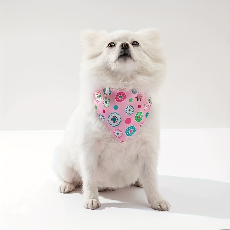 Pet Saliva Towel Cartoon Graphic Triangle Scarf