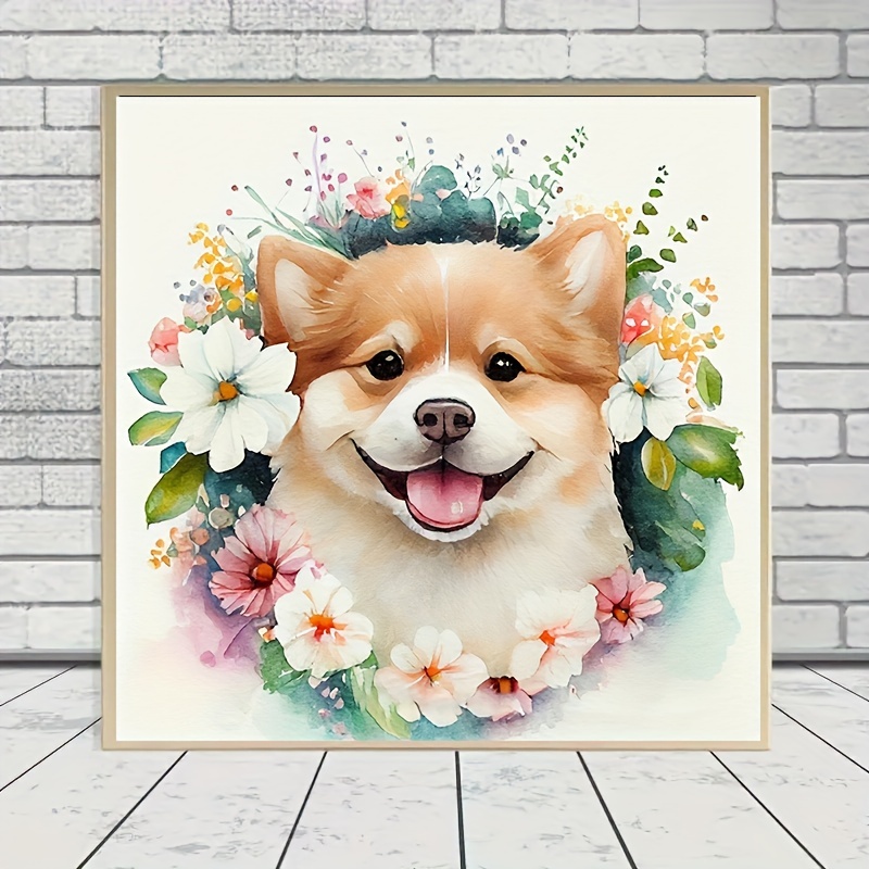 Corgi Dog Diamond Painting Kits For Adults 5d Diamond - Temu