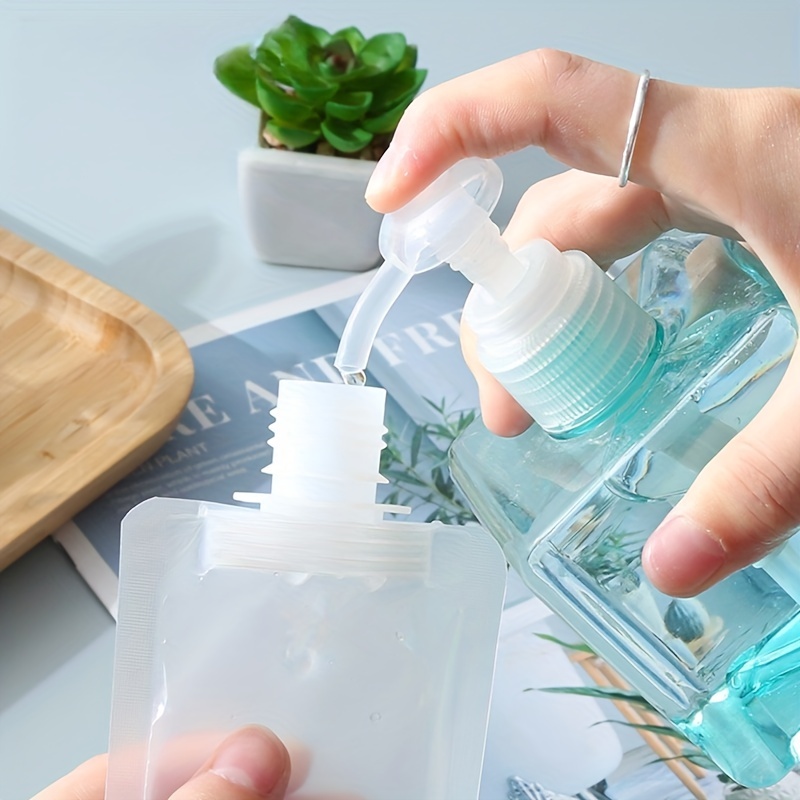 3pcs Travel Lotion Dispensing Bottle Cosmetic Water Portable Disposable Bag