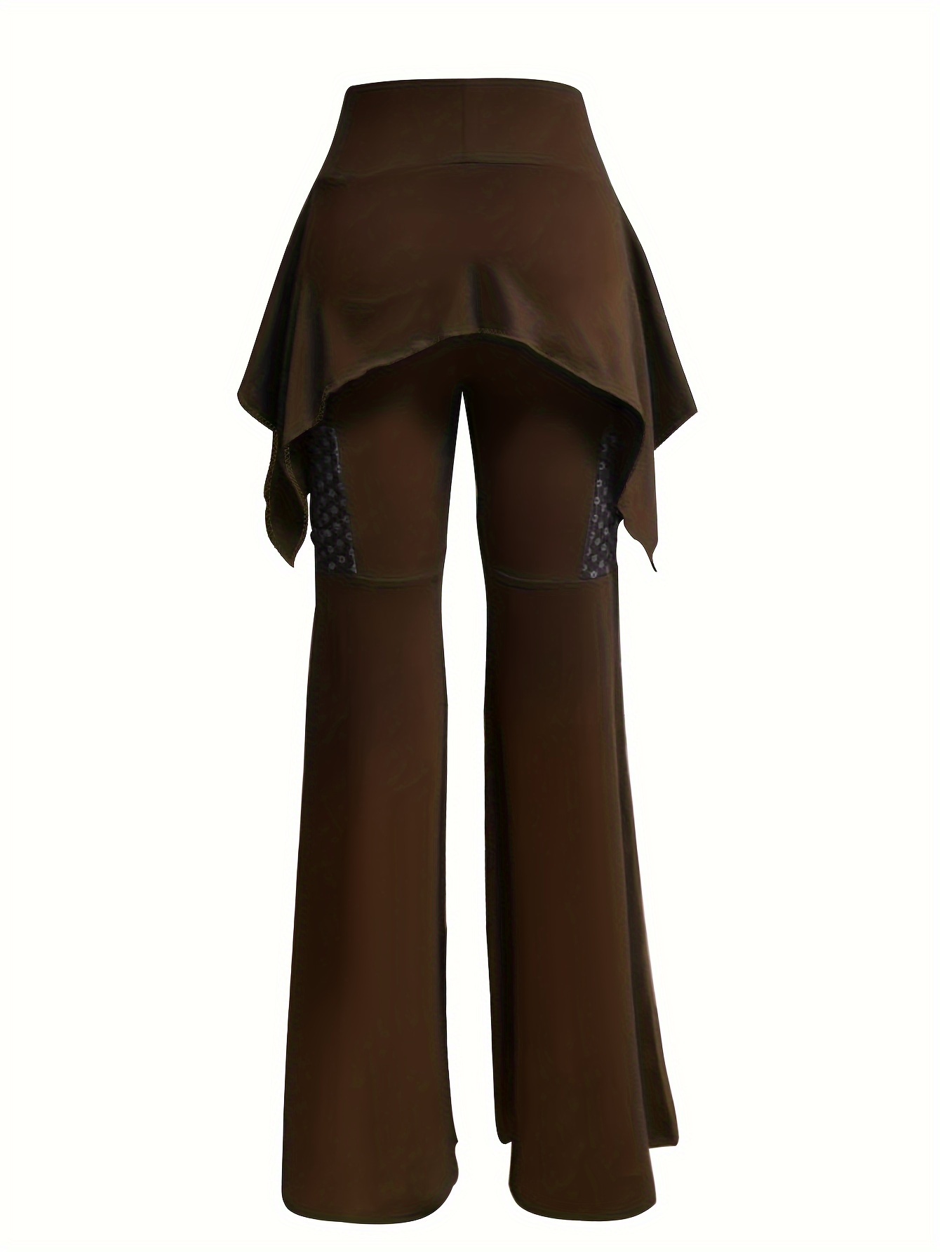 Women's Brown Designer Flare Leg