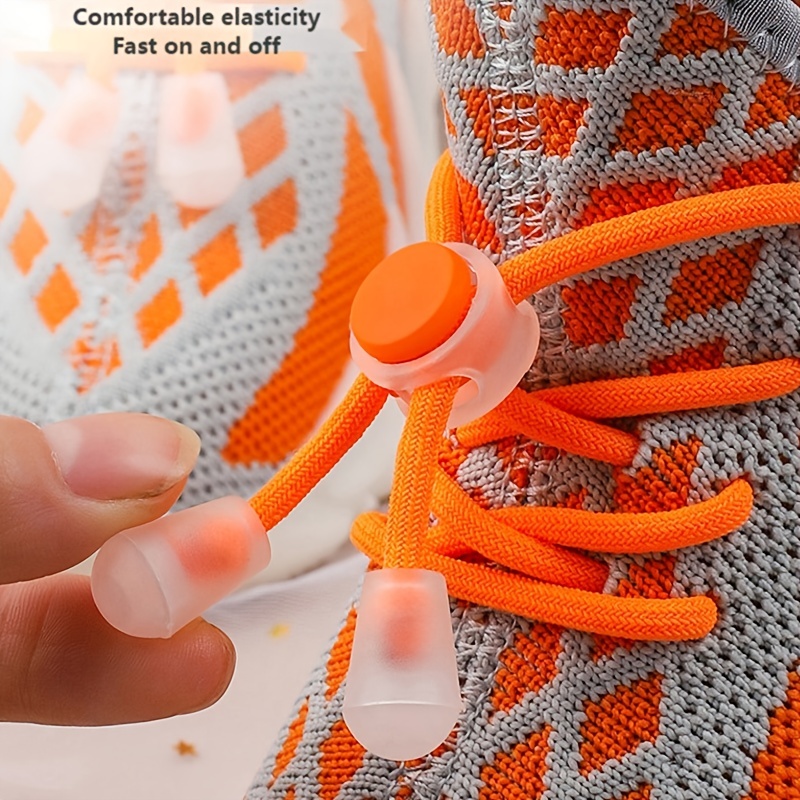 Elastic No Tie Shoe Laces - Tieless Shoelaces for Adults and Kids , Heavy Duty Shoe Strings for Sneakers,Temu