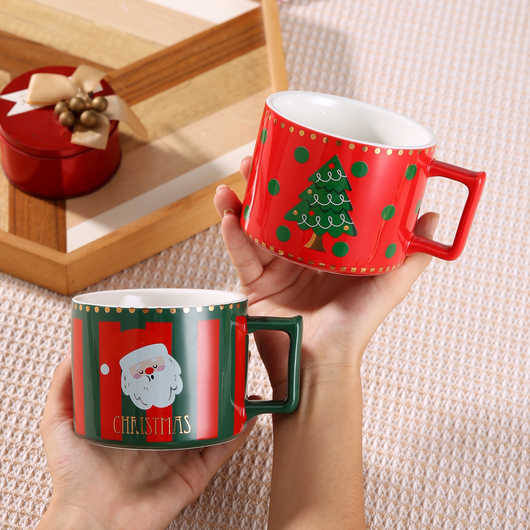 Ceramic Coffee Mug Tall Coffee Cup For Christmas Gift Large - Temu