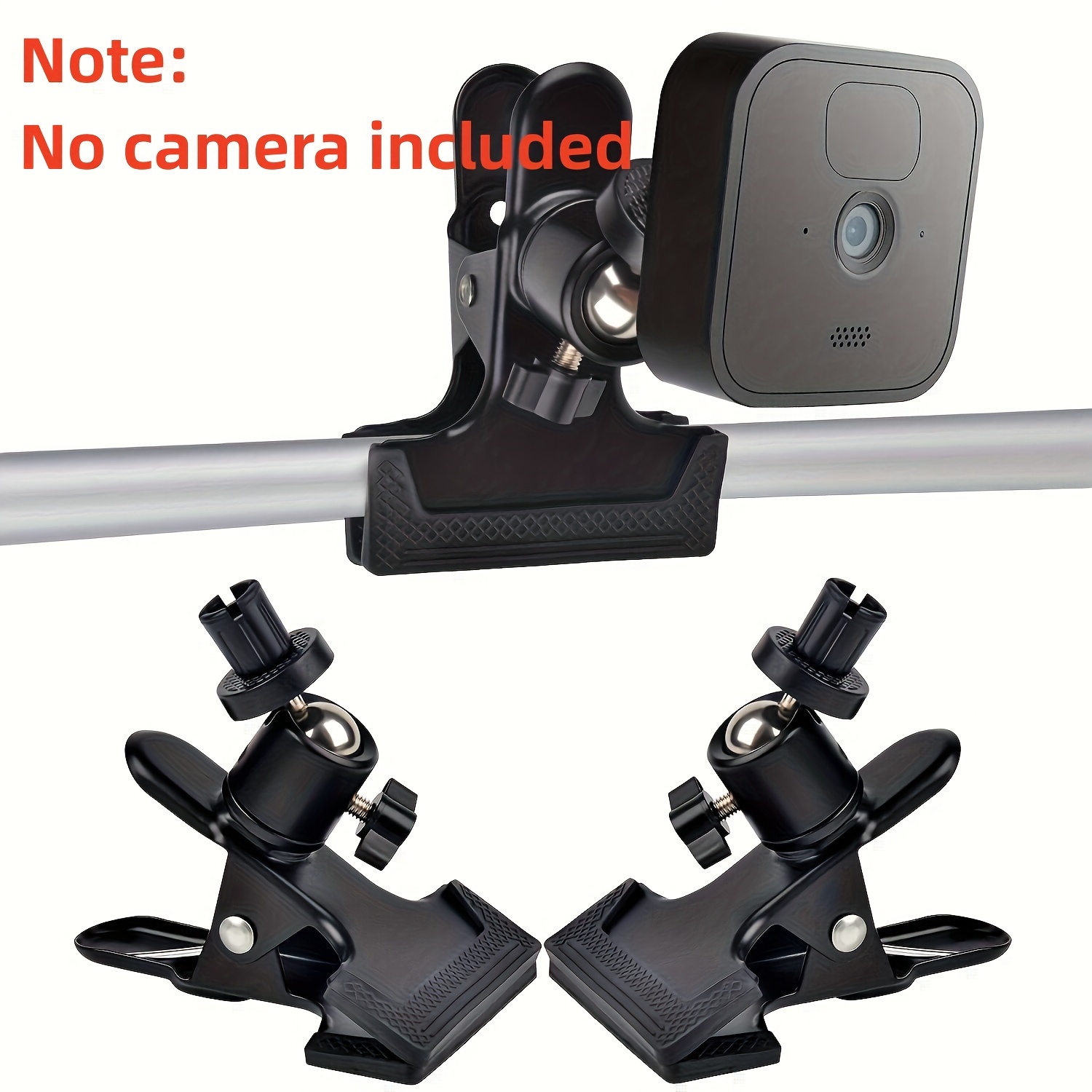 Blink Camera Metal Clip Holder For Blink Outdoor/Indoor Camera/Blink XT /  XT2, Blink Mini, Weatherproof, No Drilling Required, No Damage To Your Furni