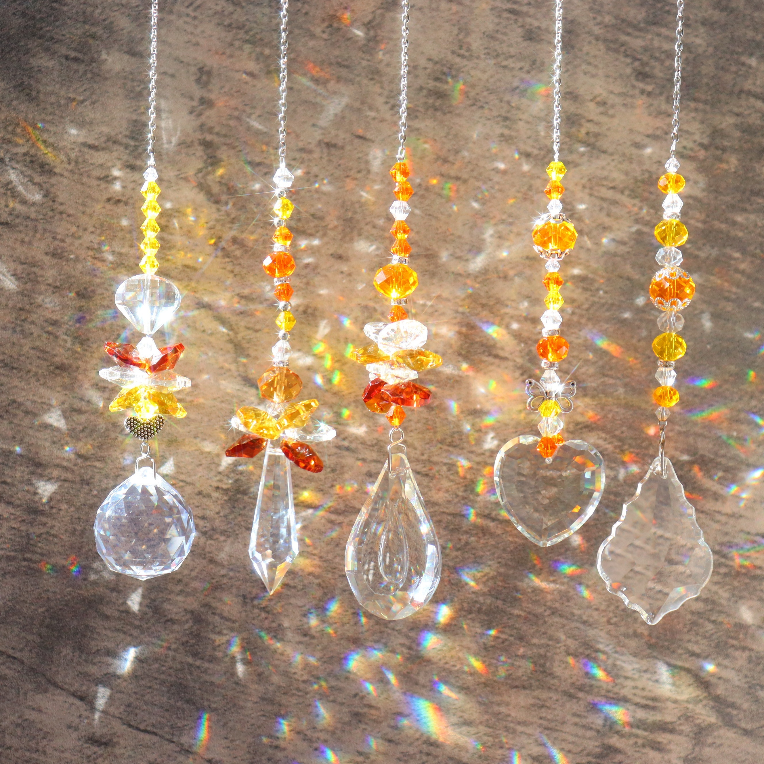 Colored Crystal Hanging Wind Chime Pendant Rainbow Maker - Temu