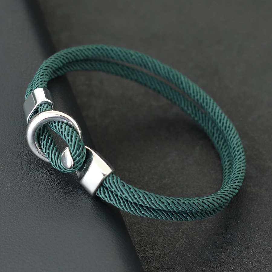 Fashion Men's Rope Bracelet Double Layer Thread Bracelet - Temu