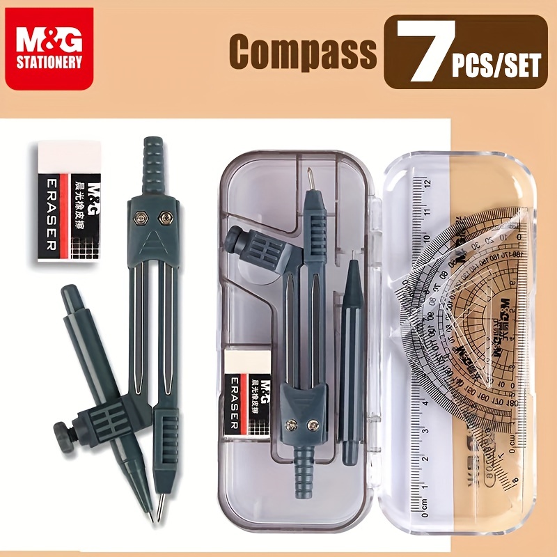 M&G Stainless Compass Multifunctional Metal Drafting Drawing Math