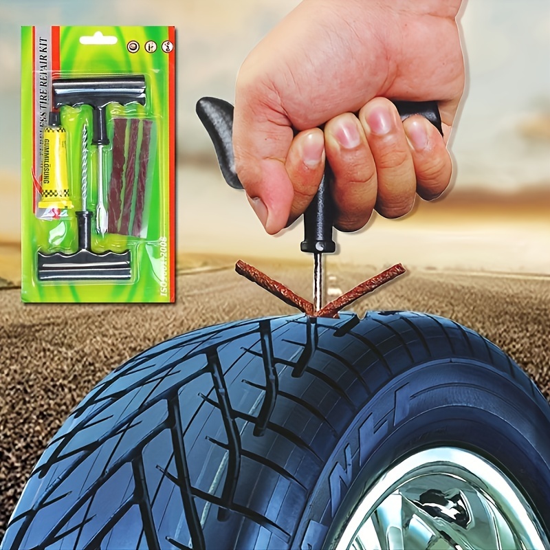 Ninabei Reifenreparaturset, Auto Pannenset Pannenreparaturwerkzeug, 20  Reparaturstreifen… : : Auto & Motorrad