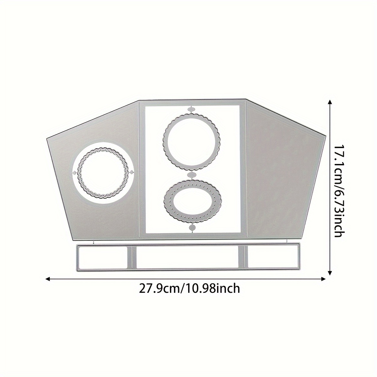 2024 New Greeting Card Making Stamp Die Set Tilt Fold Cards - Temu