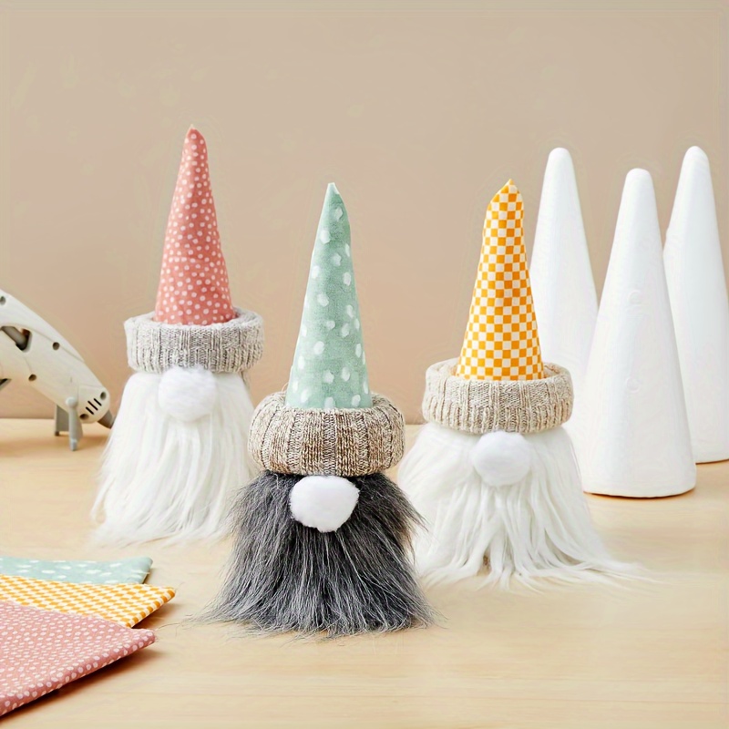  NOLITOY 6 Pcs Foam Cone DIY Cone Ornament Christmas Gnome Cone  Handmade Gnomes Craft Foam Ball Paper Mache Cones for Crafting Christmas  Shapes Cone Material Package Child White Tree Shape