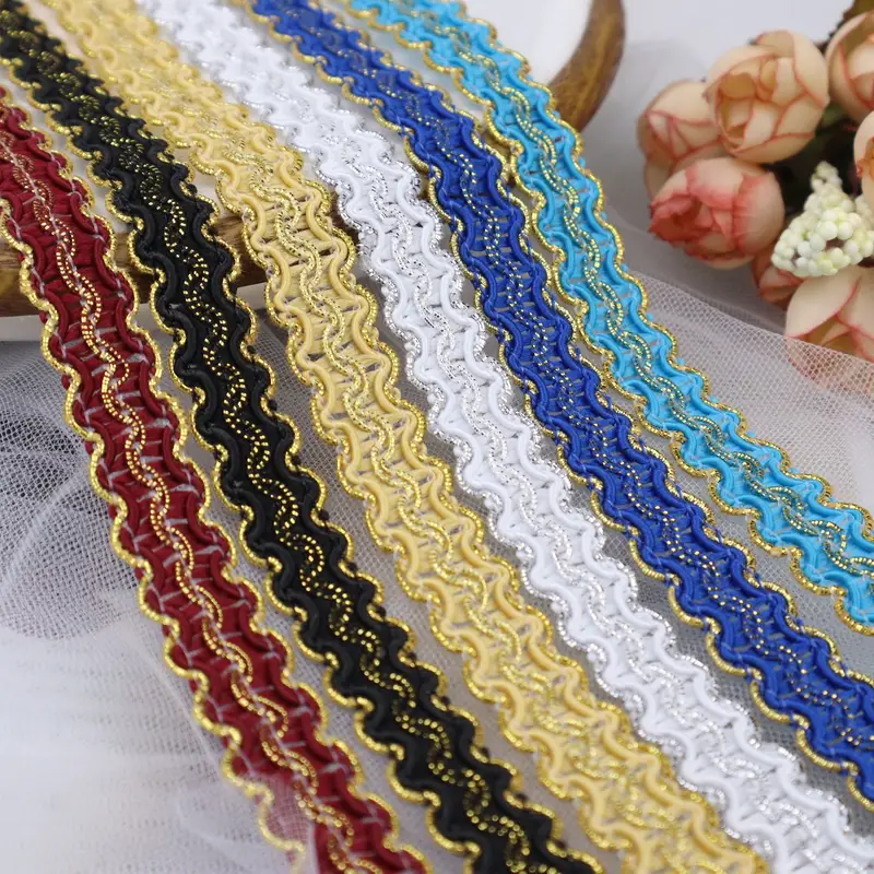 2 Yards Jacquard Lace Ribbon Sequin Lace Trim For Sewing - Temu