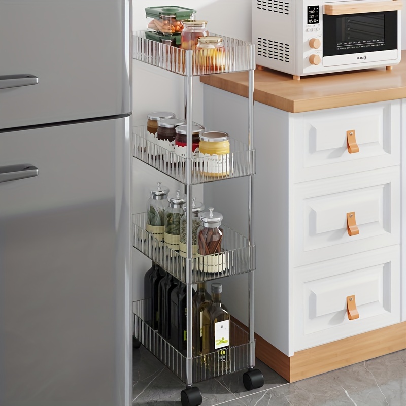 Multi-layer Kitchen Drawers Storage Cabinets Toilet Storage Narrow