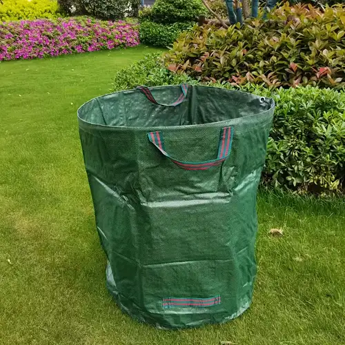 Folding Leaf Bags Garden Waste Collection Bag Reusable Deciduous