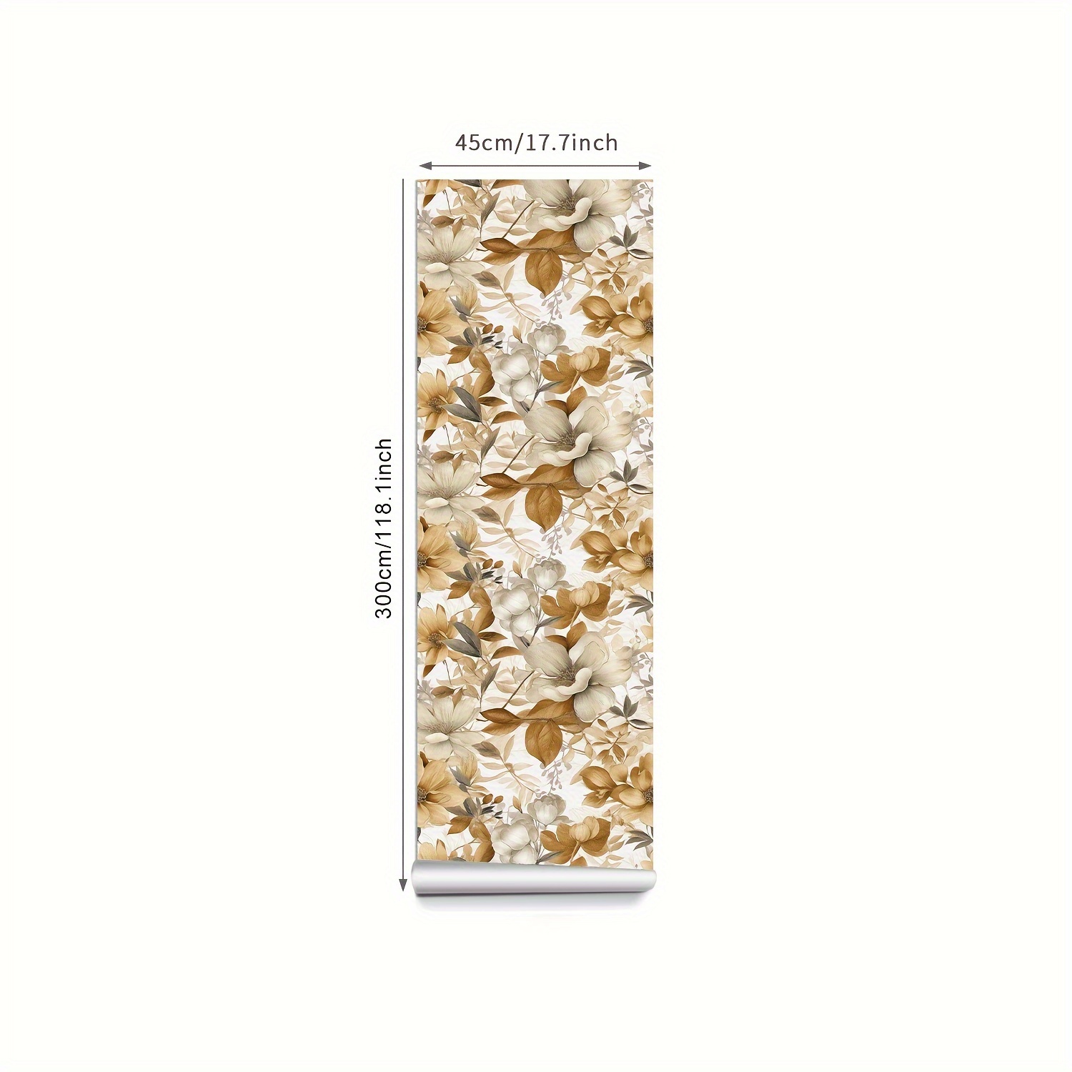 Floral Wallpaper Peel And Stick Wallpaper Gray Floral - Temu