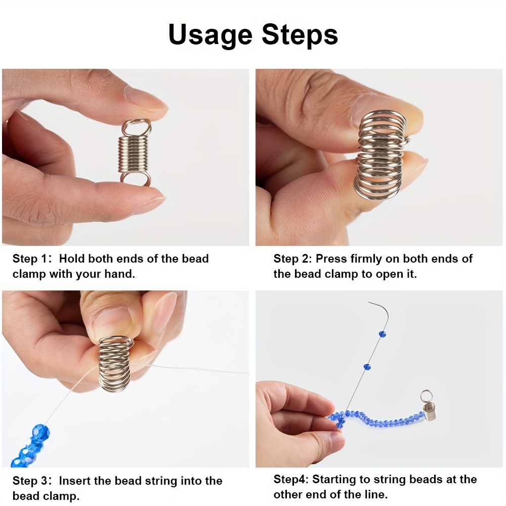 Soft Elastic Bead Plug Beaded Bead Clip Jewelry Spring Anti - Temu