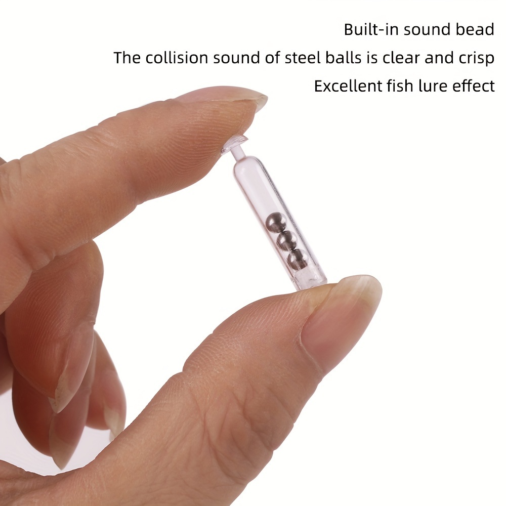 20Pcs Fishing Sound Bar Lure Baits Rattles Insert Tube For Soft Worm Jigs  Making 