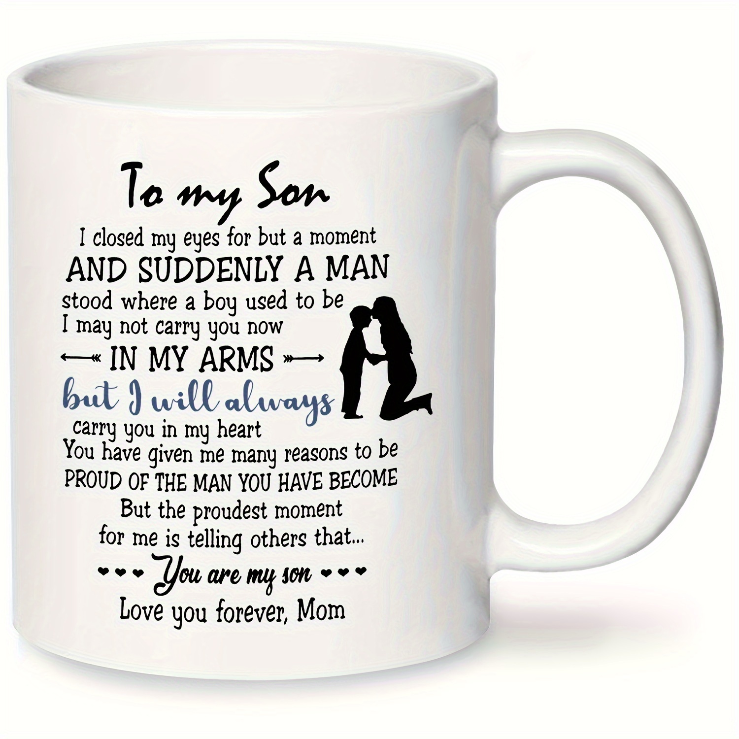 tasse cadeau de noel Mugs Son - à mon fils - Mug inspirant I Love You Son,  cadeaux pour fils de maman, cadeaux [2671]