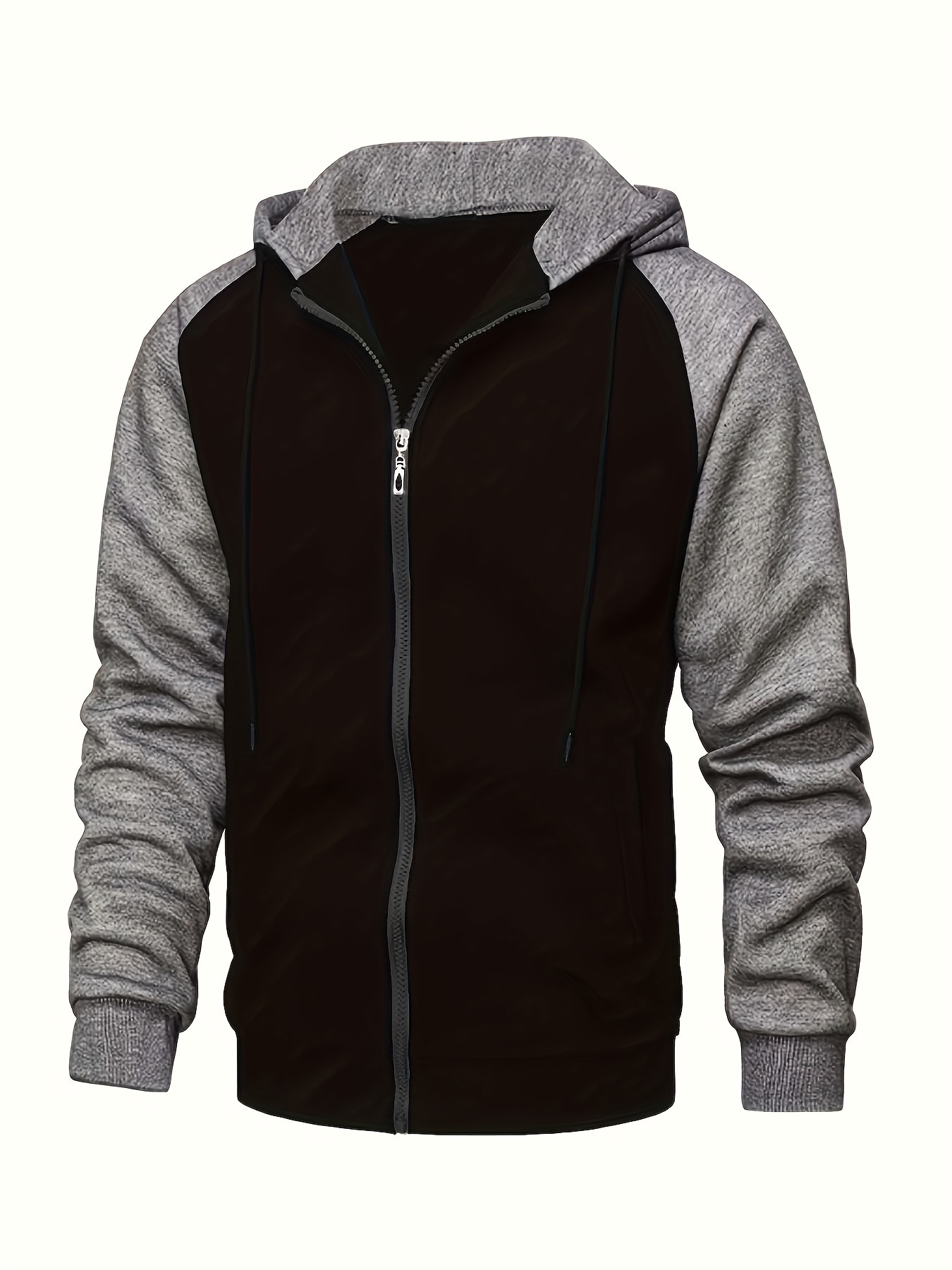 men's casual jacket hooded cardigan sweatshirt