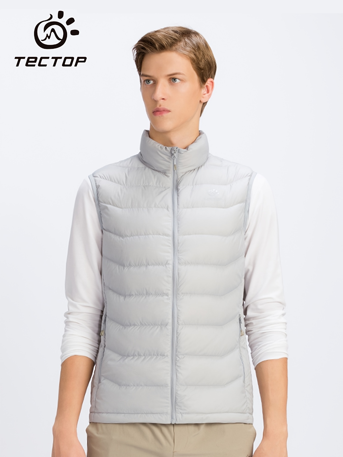 Men's Lightweight Winter Vest Sleeveless Warm Jacket - Temu