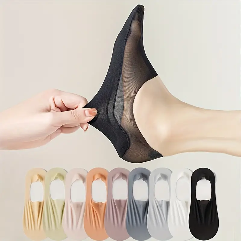 Ultra thin Solid Ankle Socks Breathable Lightweight Non slip - Temu  Australia