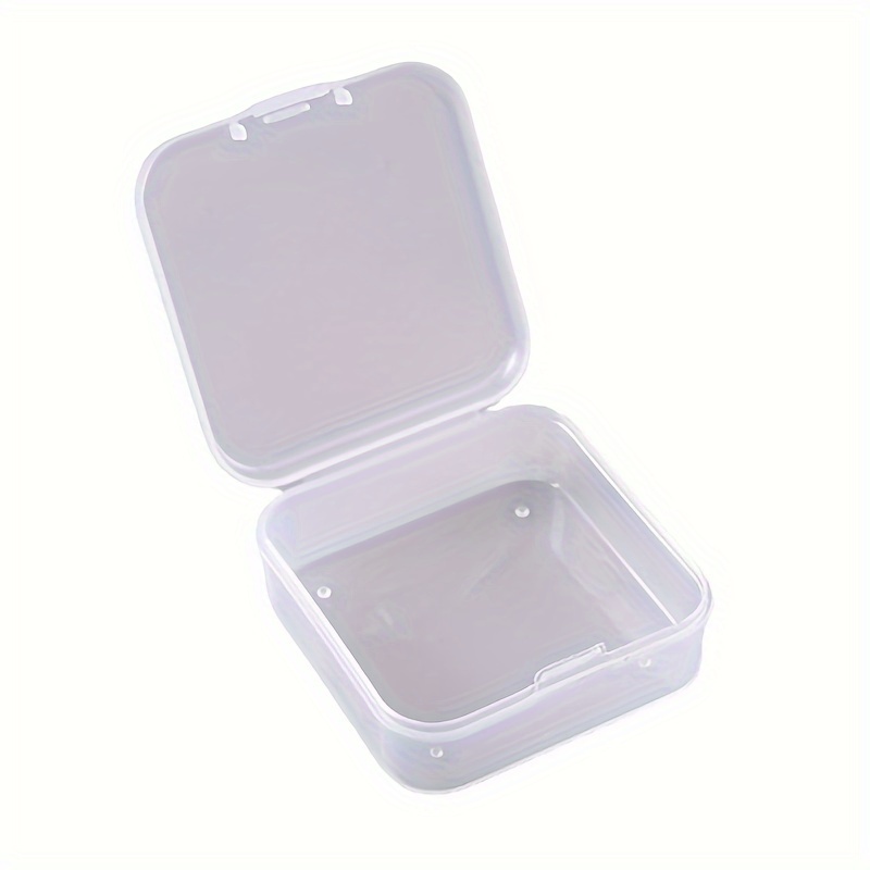 Square Mini Clear Plastic Storage Containers Box Case Sundries Organizer  Case With Lid For Pills, Herbs,Tiny Beads 7.4x7.4x2.5cm - AliExpress