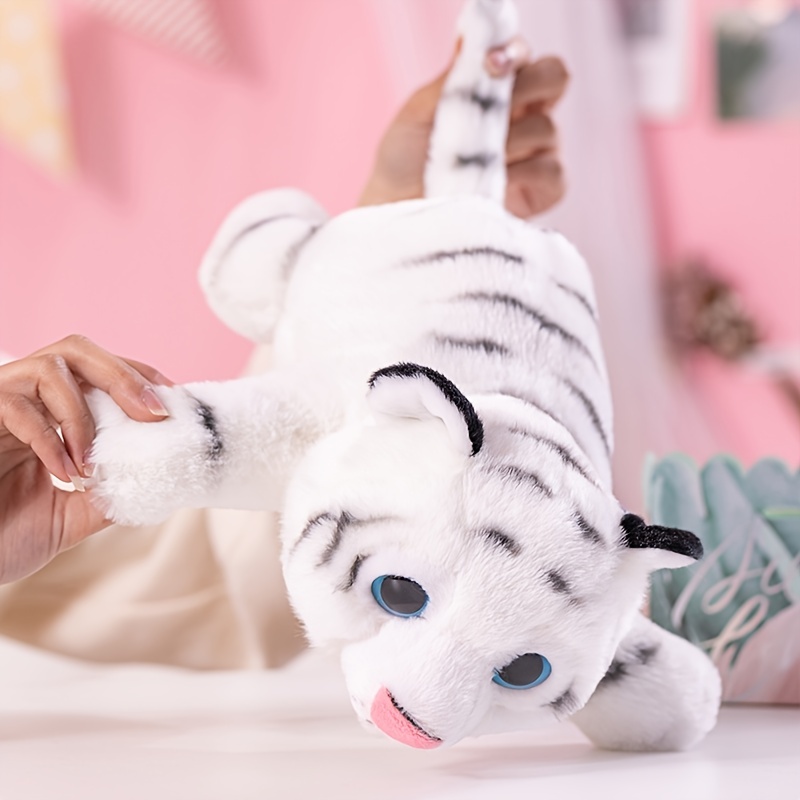 GENEMA 30cm/12in Plush Doll Lovely Stuffed Animal Tiger DIY Dress Up Toy  Soft Comfort Sleeping Doll Home Decor Xmas Party Gift 