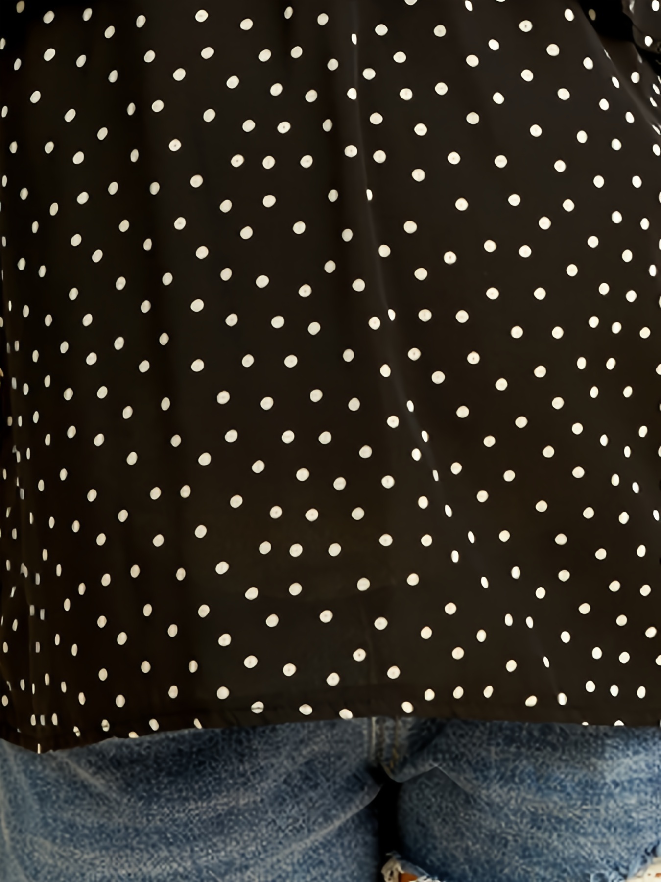 Women's Maternity Cold Shoulder Ruffled Top with Polka Dot Print