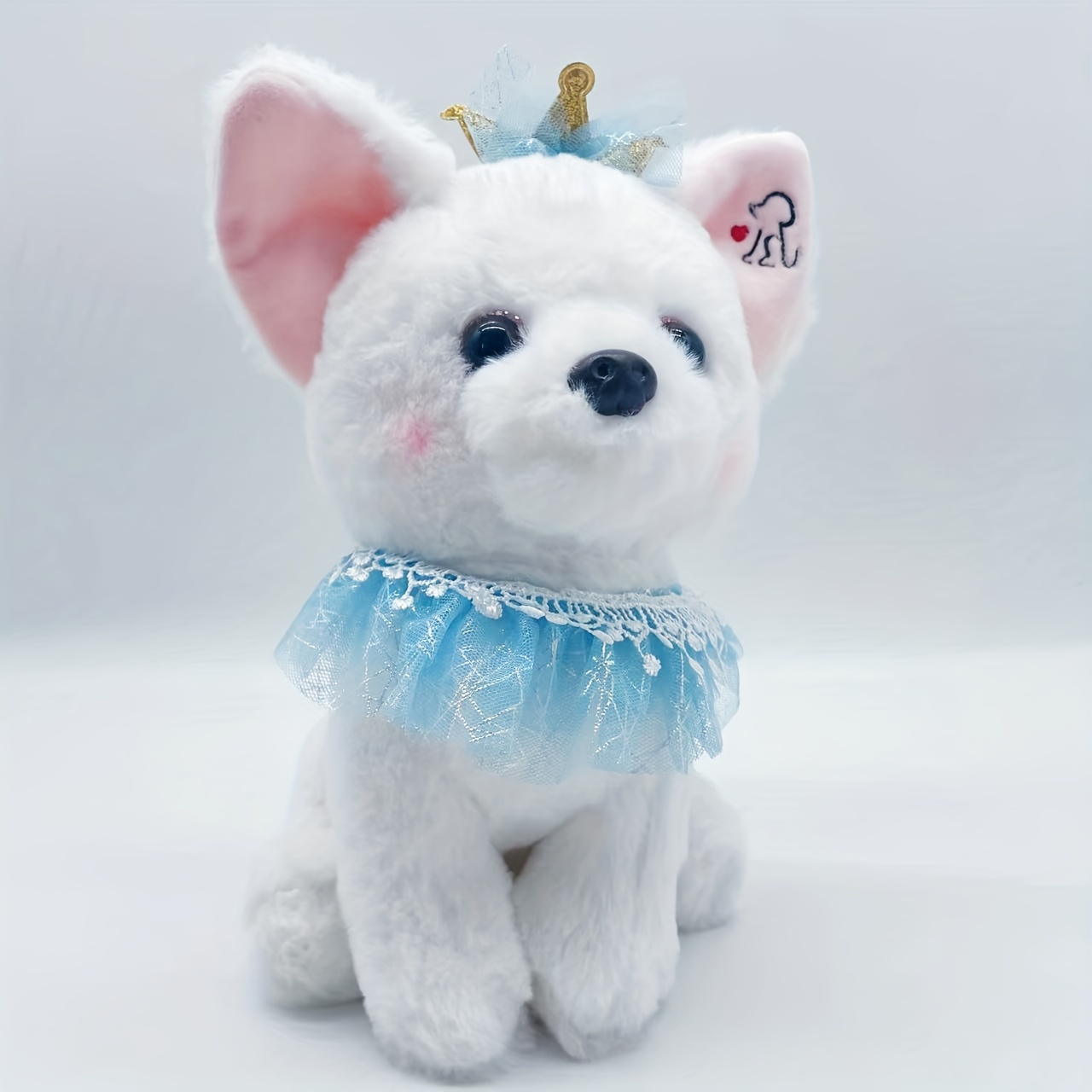 White Chihuahua Teddy Puppy Plush Toy Dog Stuffed Animal