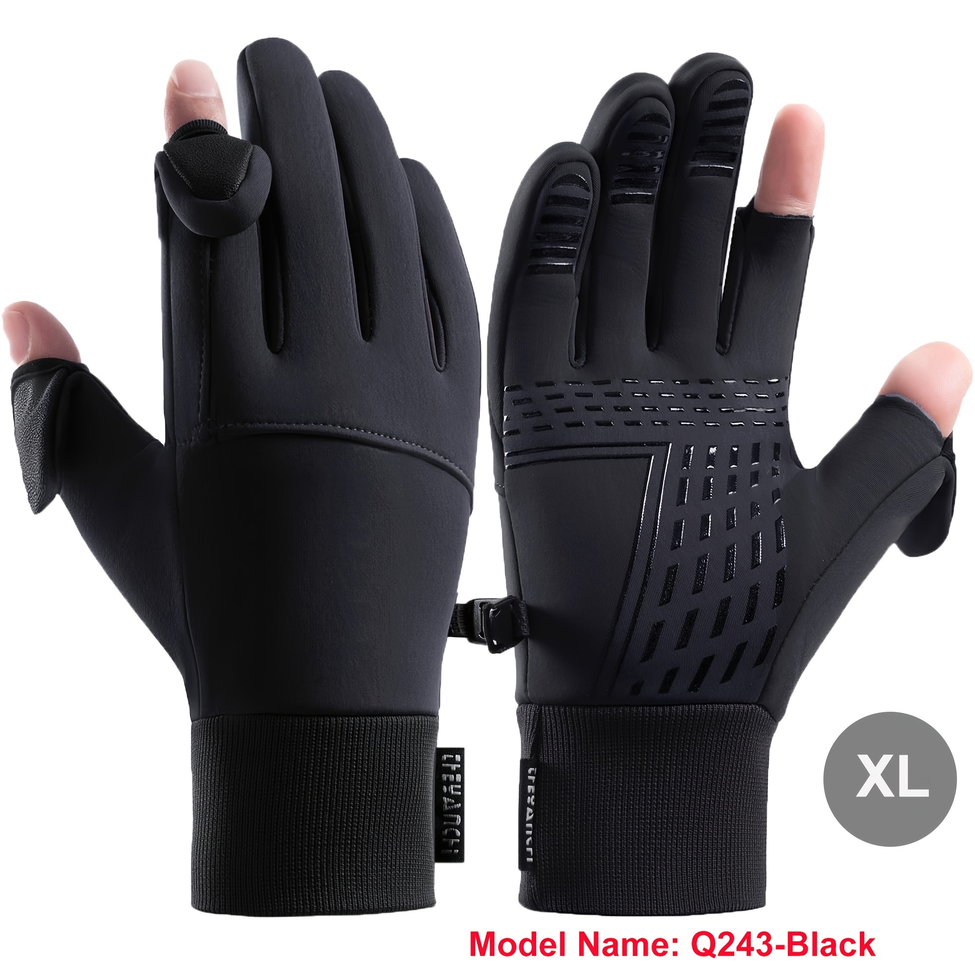 Windproof Water-repellent Gloves for Outdoor Activities Waterproof Gloves  for Fishing Hunting Winter Warm for Men for Running