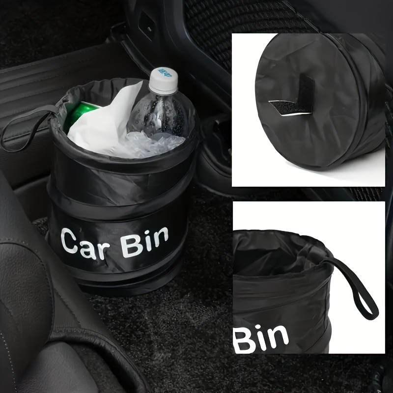 poubelle de voiture avec couvercle - sac poubelle de voiture suspendu avec  poches de rangement poubelle de voiture pliable et portable de 2024 ? $12.99