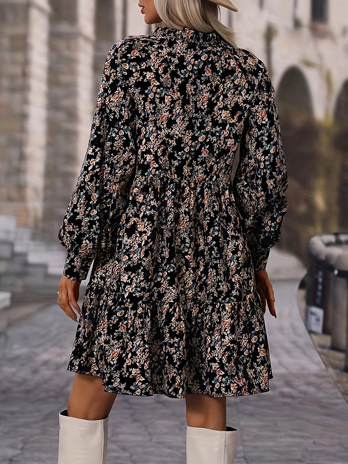 Long sleeve clearance mini dress casual