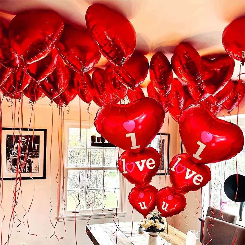 20pcs Red Heart Balloons 2pcs Love Heart String Balloons Support Ammonia  Valentines Day Decoration Gift Idea Wedding Birthday Party Decoration  Valentines Day Balloons Ribbon - Toys & Games - Temu United Kingdom