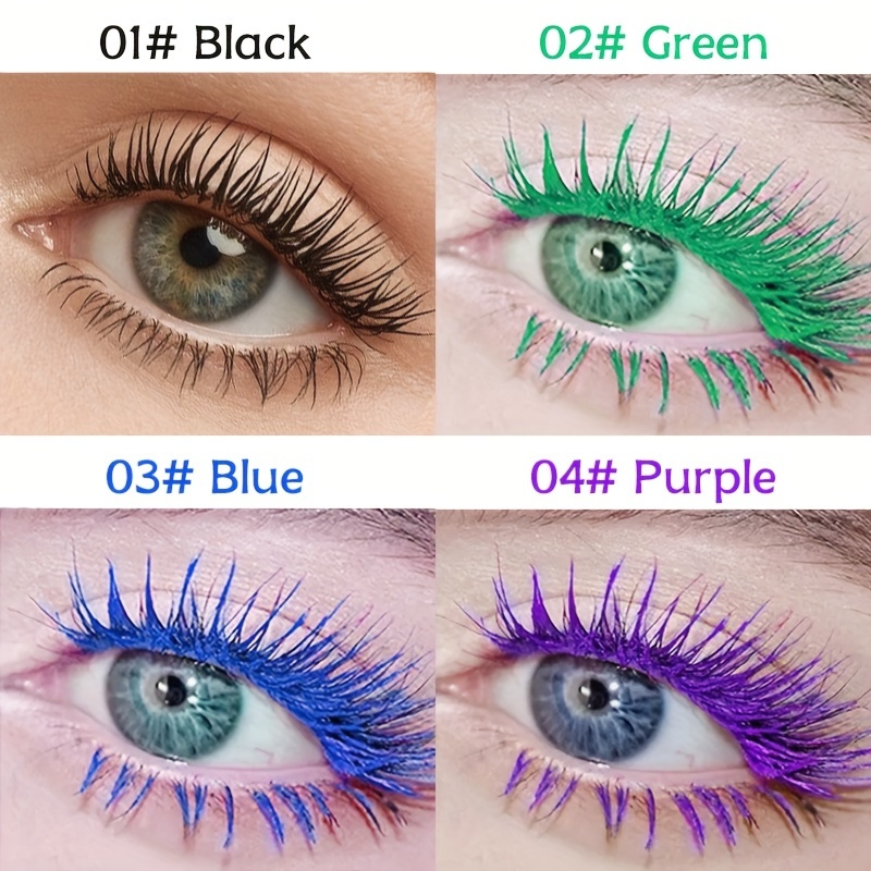 Colorful Waterproof Mascara Curling Extension Makeup 5 Colors