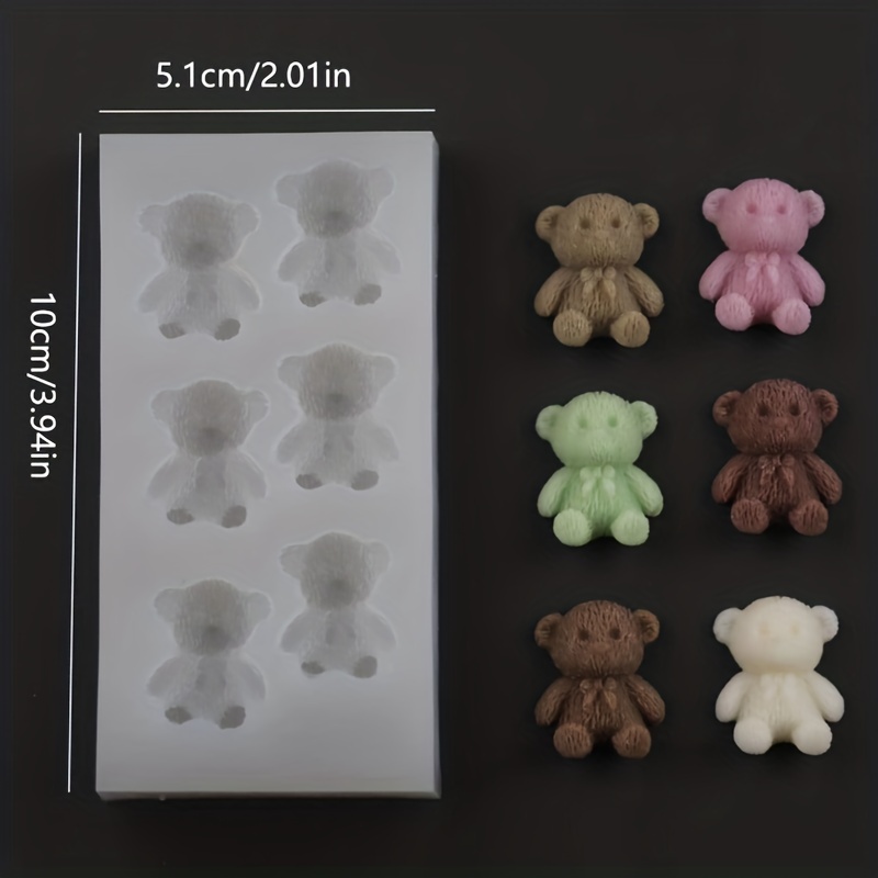 MINI TEDDY BEAR Silicone Mold 