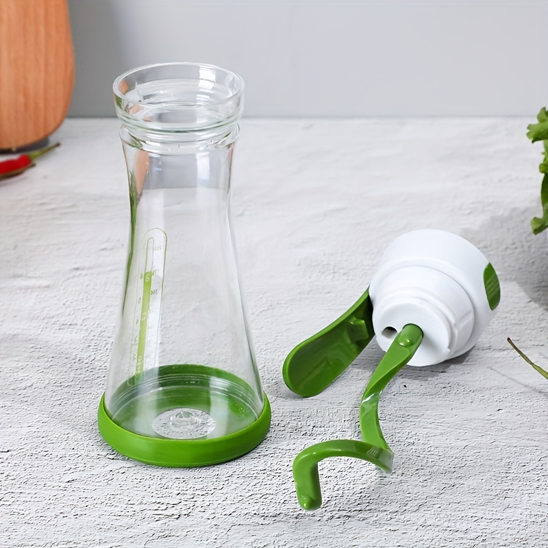 Leak-proof Salad Dressing Shaker With Glass Jar And Lid - Perfect For  Seasoning, Soy Sauce, Vinegar, And Oil - Kitchen Essential - Temu