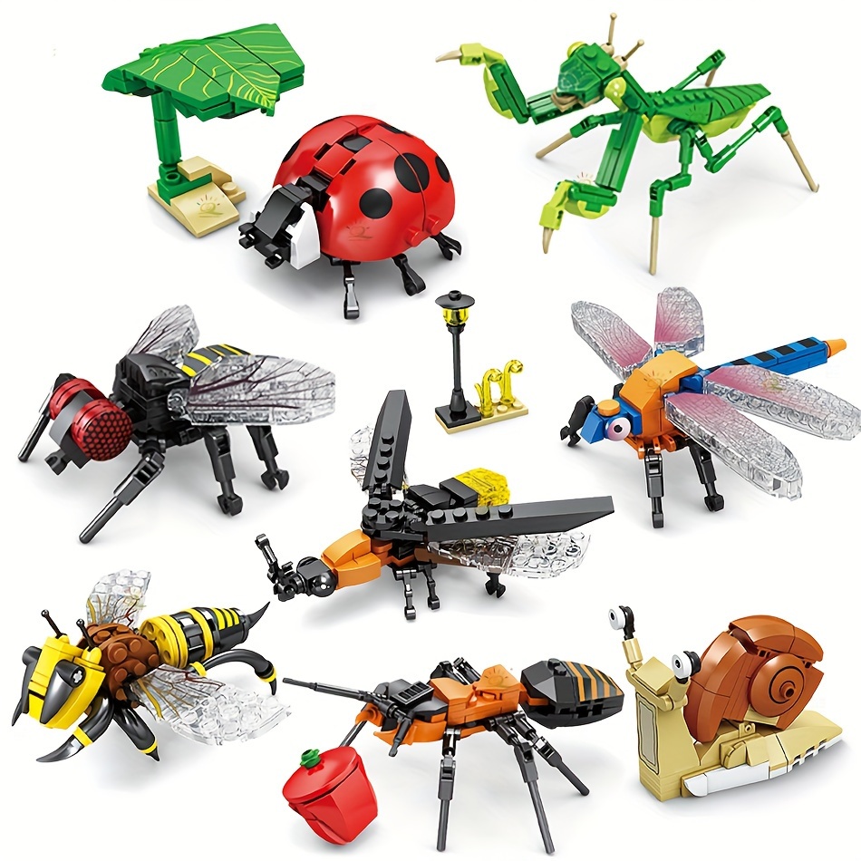 Set De Bloques De Construcción De Insectos - Juguete De
