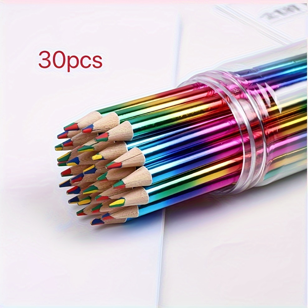 Rainbow Pen With Four Colors And One Core Diy - Temu