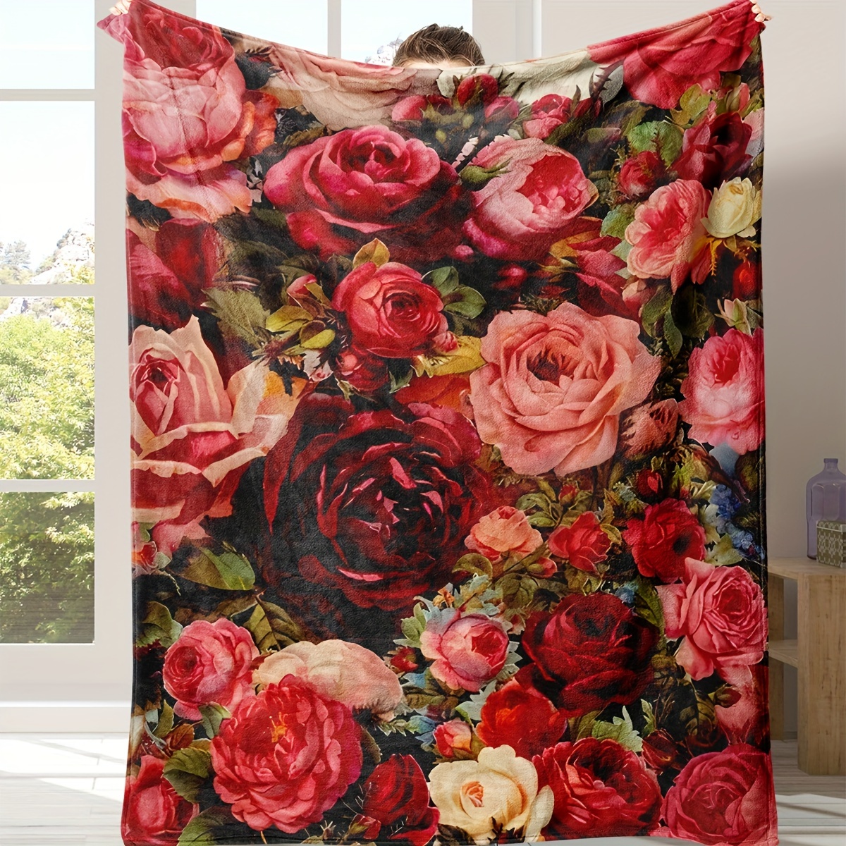 Floral Blanket - Temu