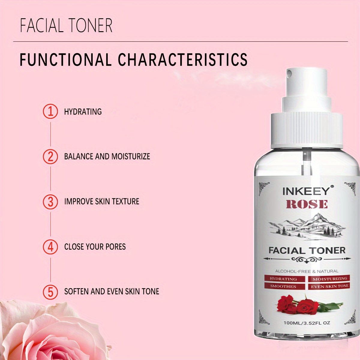 Tónico facial con agua de rosas – Tuunich