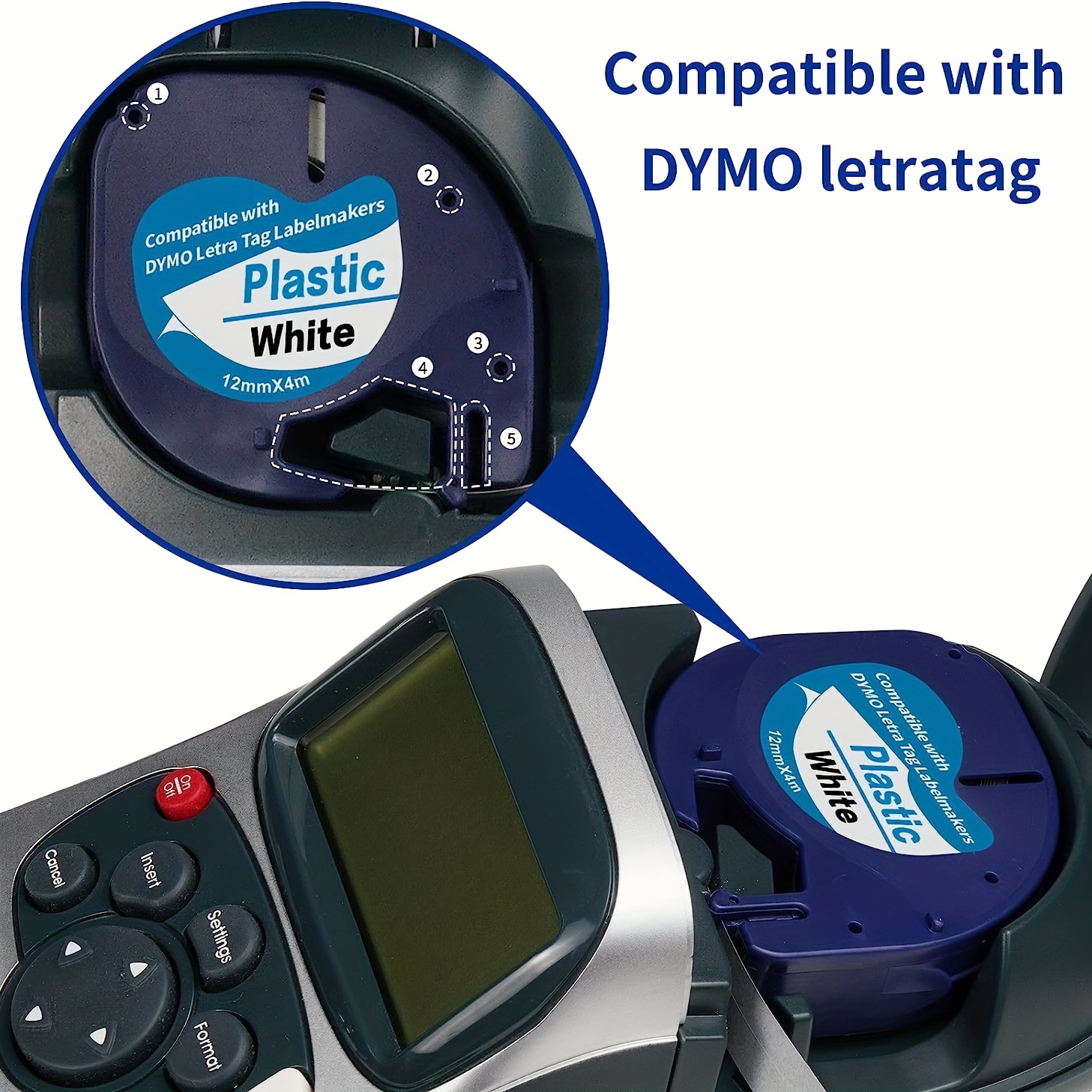 Compatible Dymo Letratag Refills 91331 91201 91221 59422 - Temu